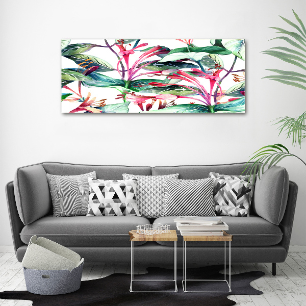 Wall art acrylic Honeysuckle