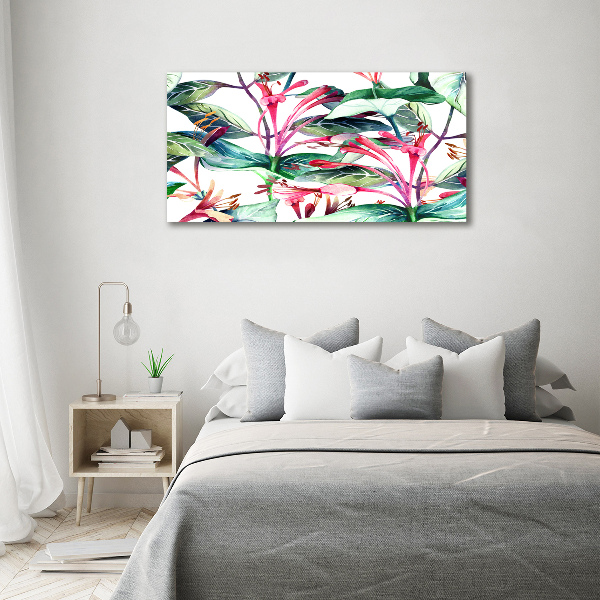 Wall art acrylic Honeysuckle