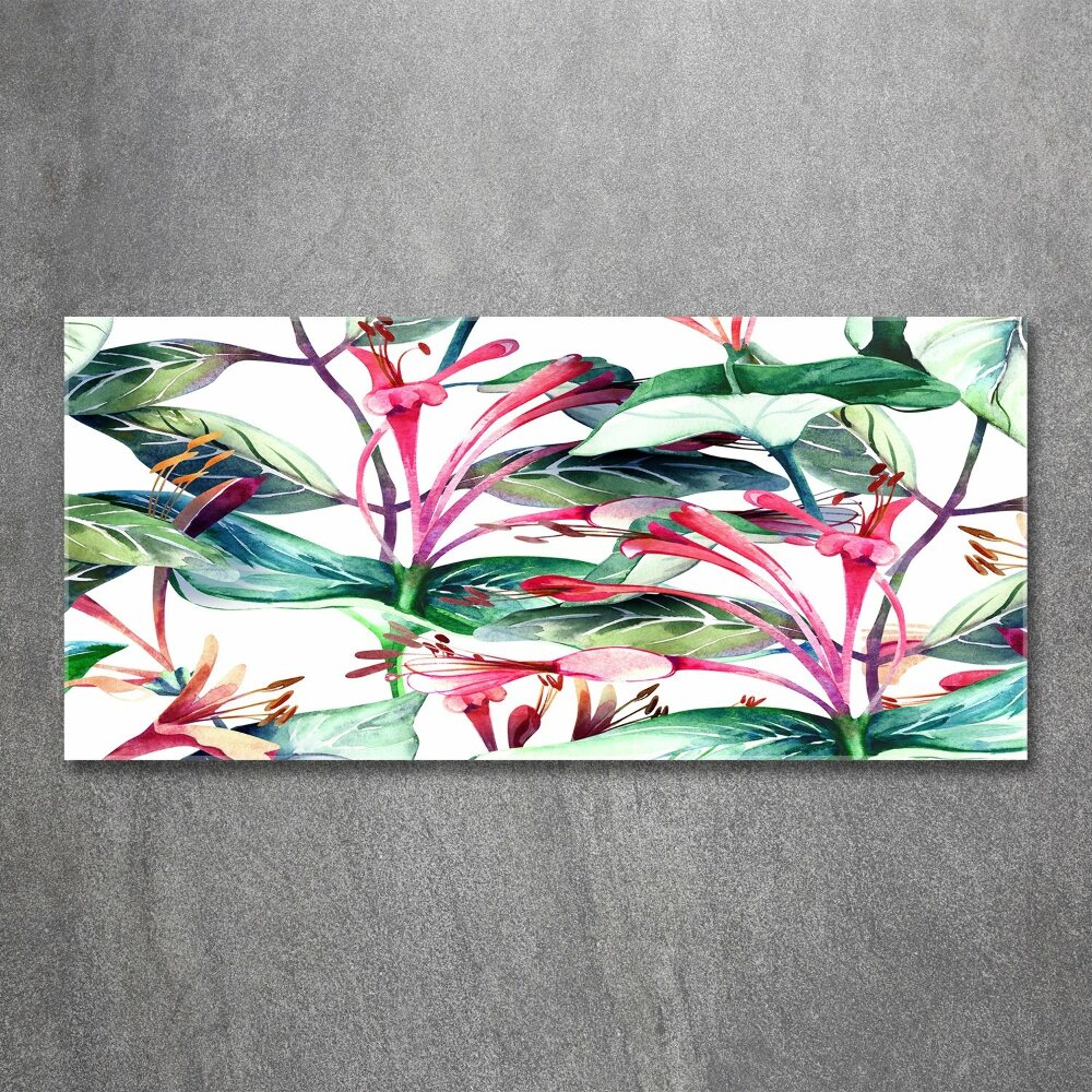 Wall art acrylic Honeysuckle