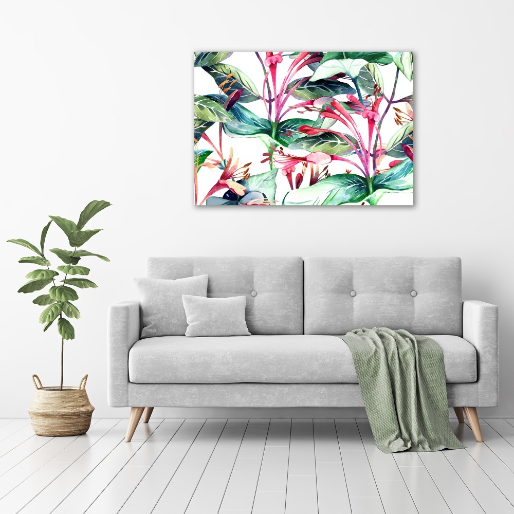 Wall art acrylic Honeysuckle