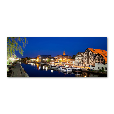 Acrylic print Bydgoszcz at night