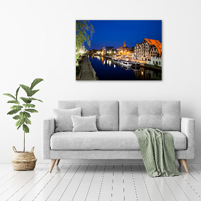 Acrylic print Bydgoszcz at night