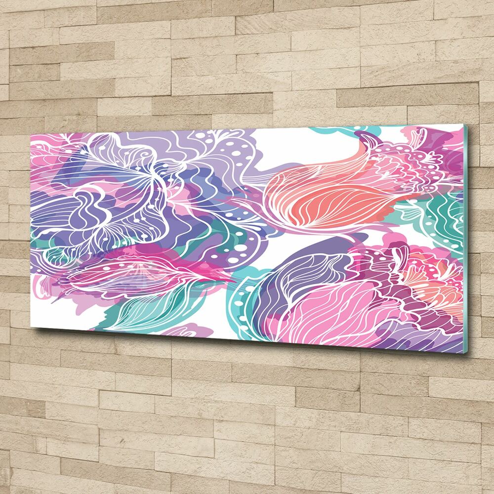 Acrylic wall art Magic Flowers