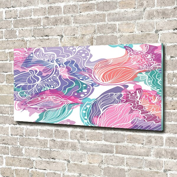 Acrylic wall art Magic Flowers