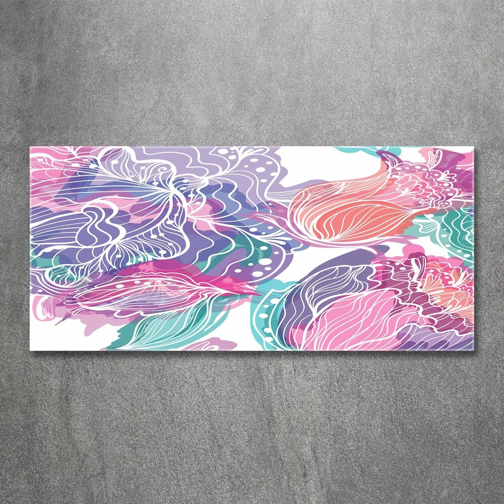 Acrylic wall art Magic Flowers