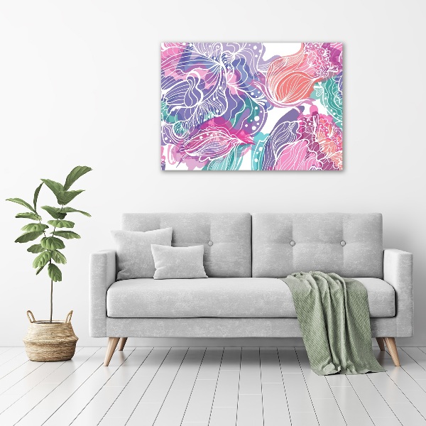 Acrylic wall art Magic Flowers