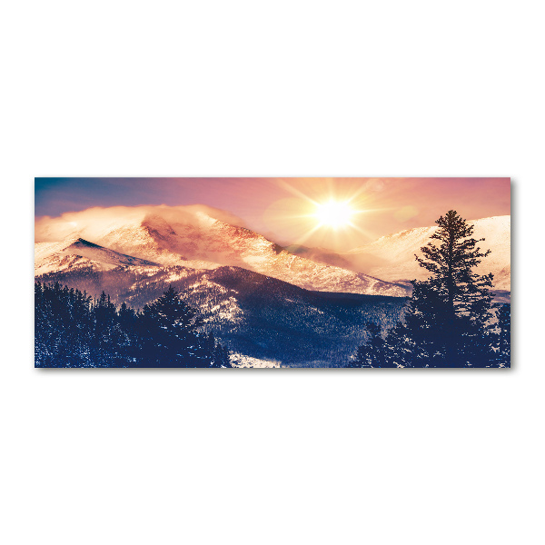 Acrylic wall picture Colorado mountains