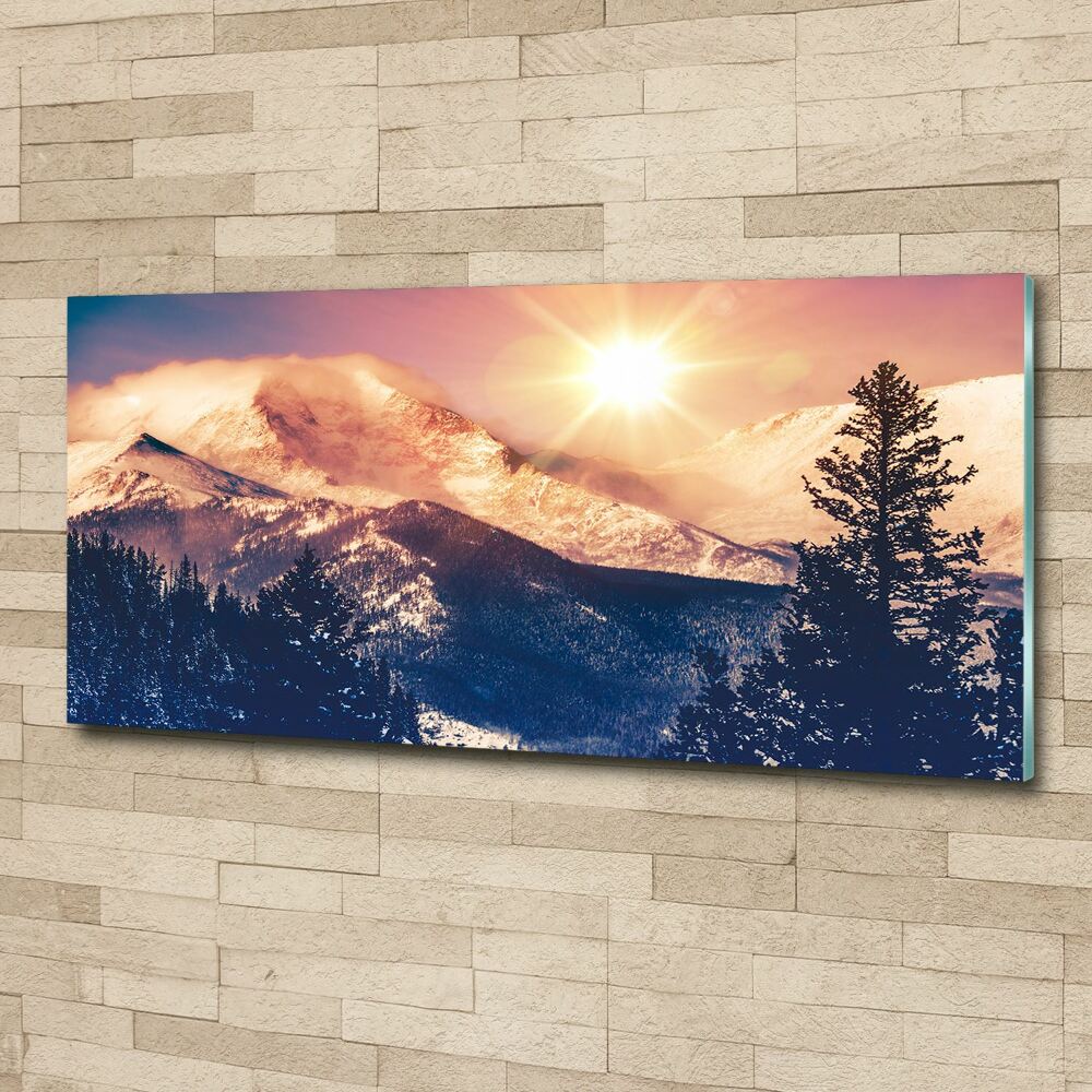 Acrylic wall picture Colorado mountains