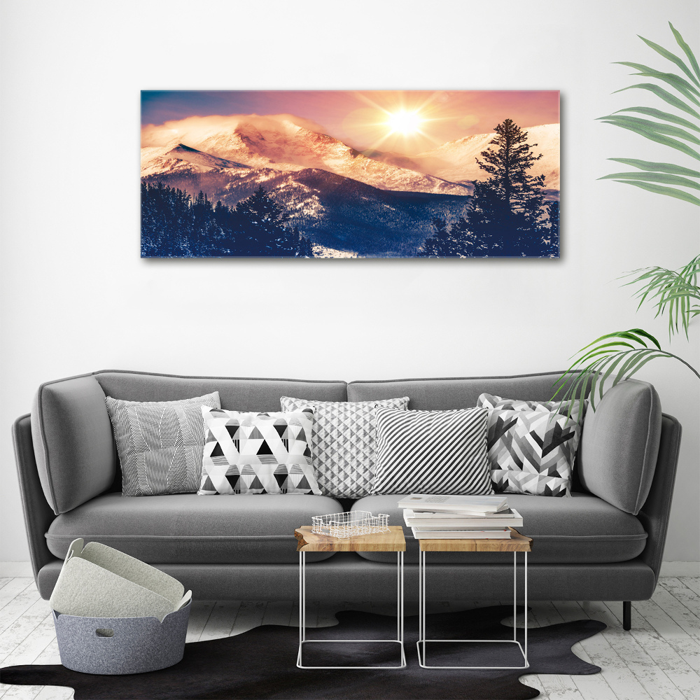 Acrylic wall picture Colorado mountains