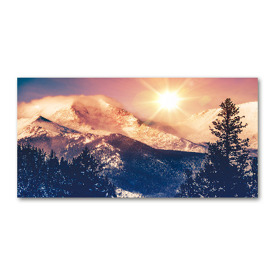 Acrylic wall picture Colorado mountains