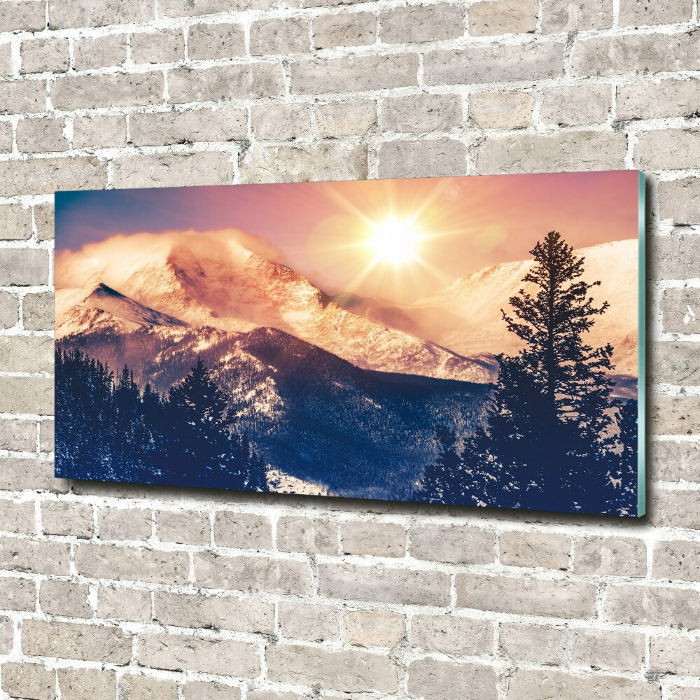 Acrylic wall picture Colorado mountains