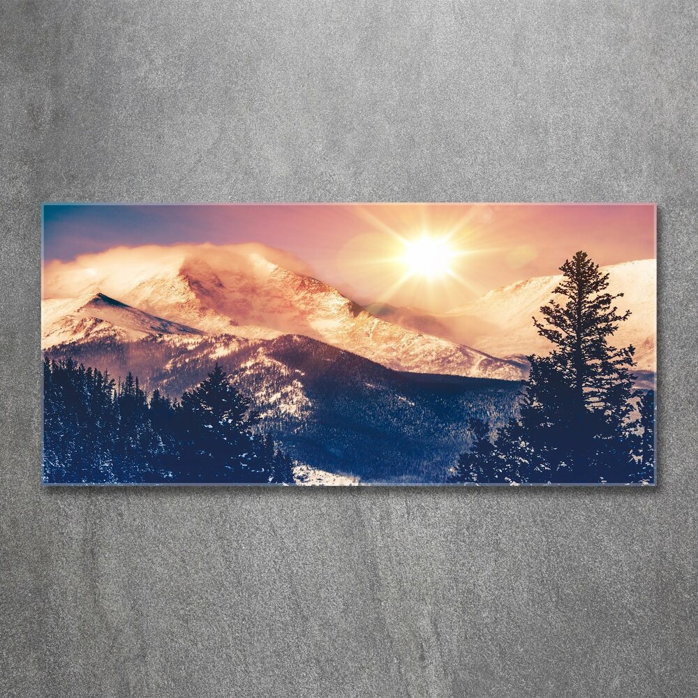 Acrylic wall picture Colorado mountains