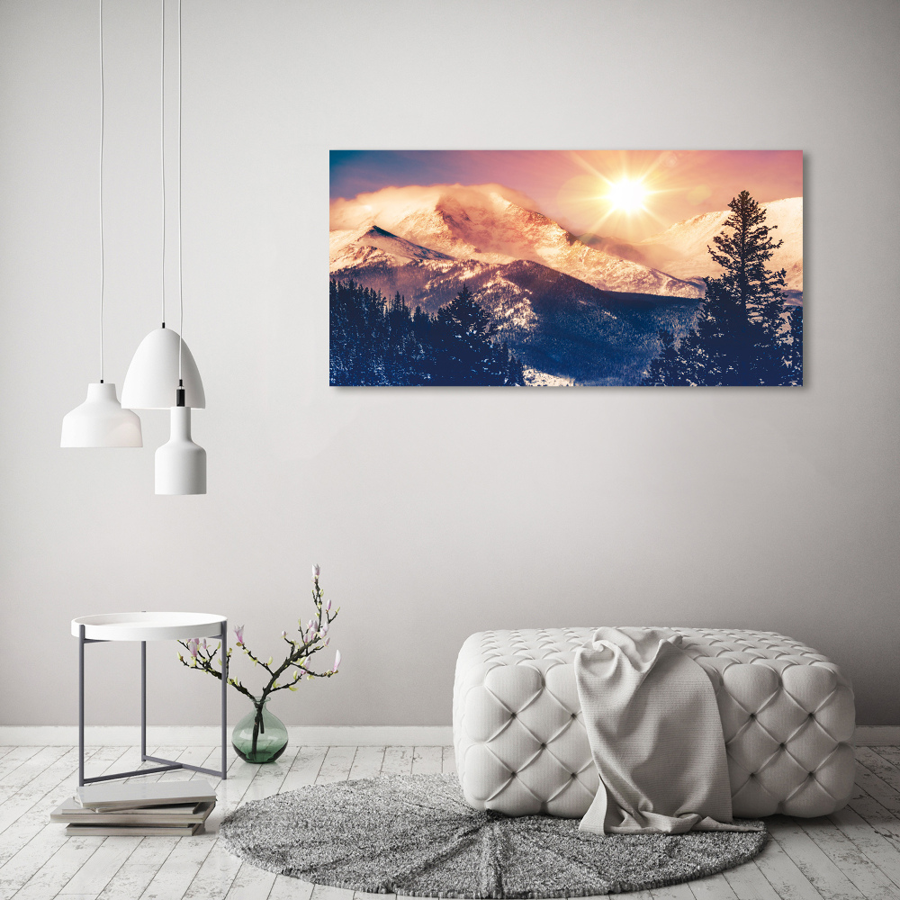 Acrylic wall picture Colorado mountains