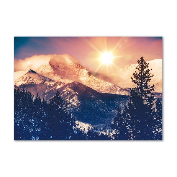 Acrylic wall picture Colorado mountains