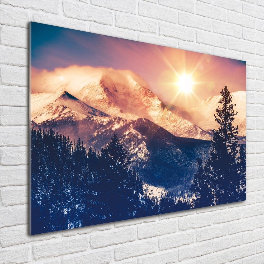 Acrylic wall picture Colorado mountains