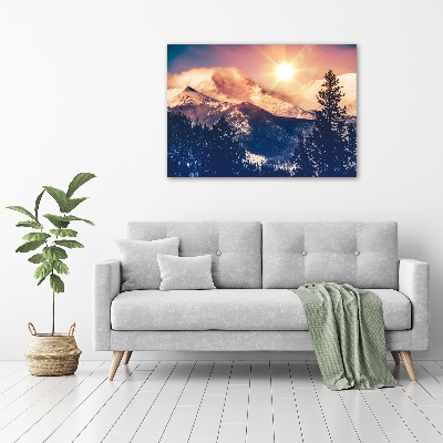 Acrylic wall picture Colorado mountains