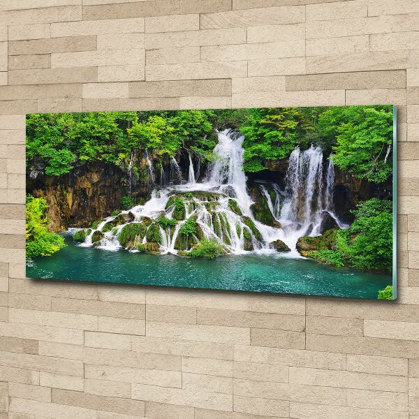 Acrylic wall picture Waterfall in the mountains