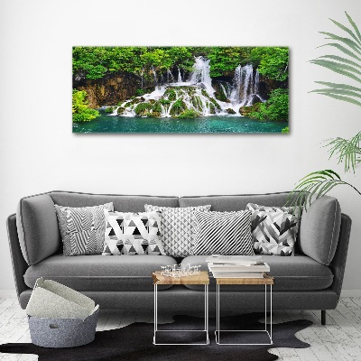 Acrylic wall picture Waterfall in the mountains