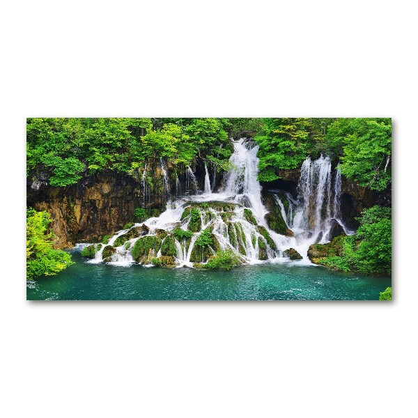 Acrylic wall picture Waterfall in the mountains