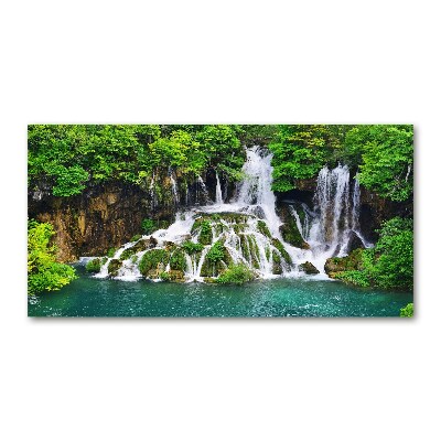 Acrylic wall picture Waterfall in the mountains