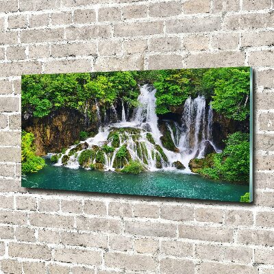 Acrylic wall picture Waterfall in the mountains