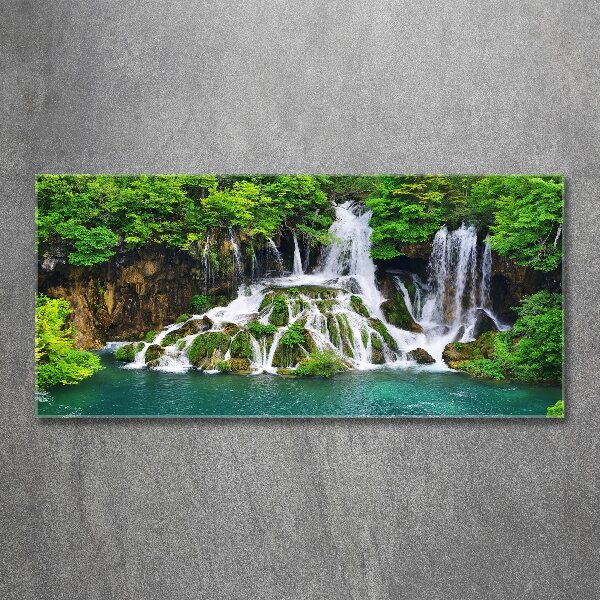 Acrylic wall picture Waterfall in the mountains