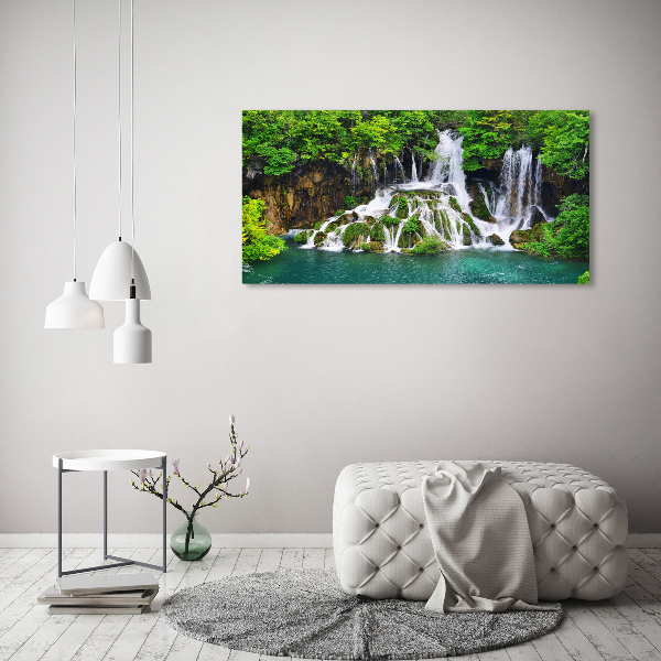 Acrylic wall picture Waterfall in the mountains