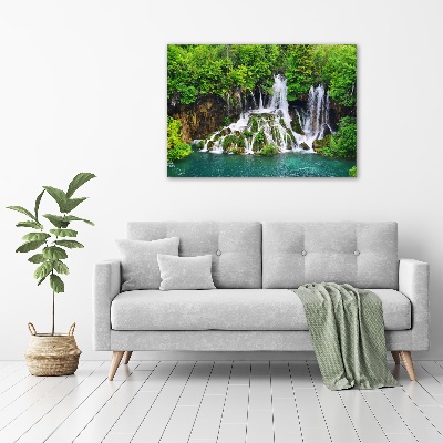 Acrylic wall picture Waterfall in the mountains