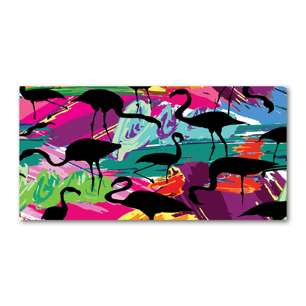 Acrylic wall picture Flamingos