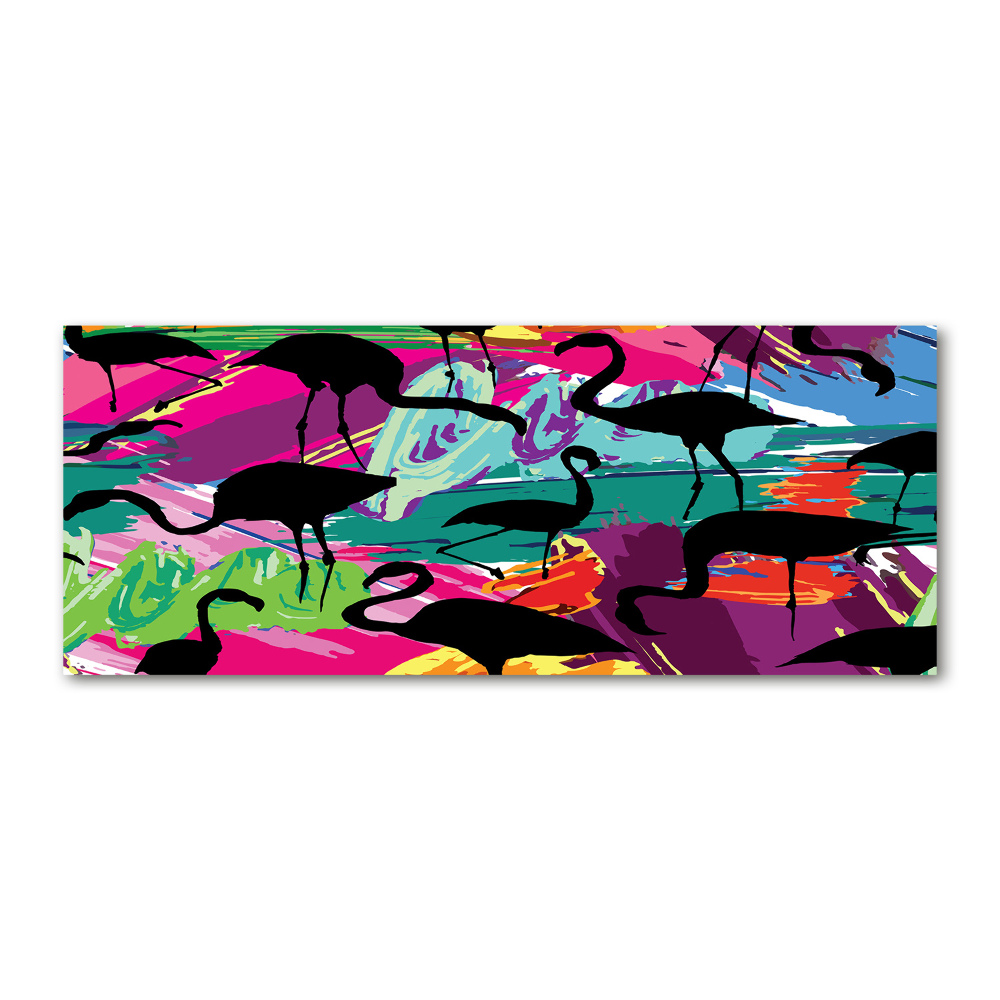 Acrylic wall picture Flamingos