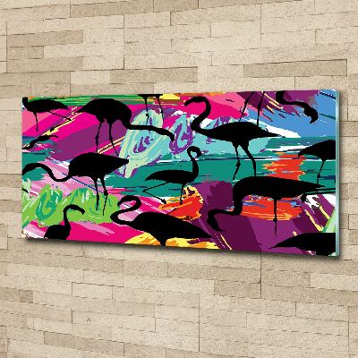 Acrylic wall picture Flamingos