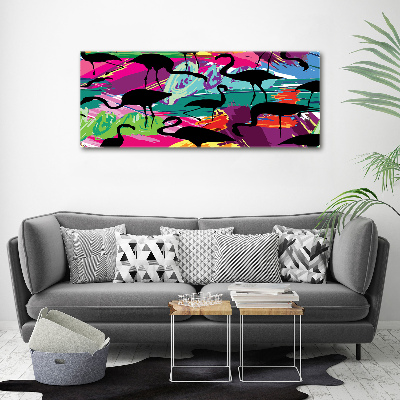 Acrylic wall picture Flamingos