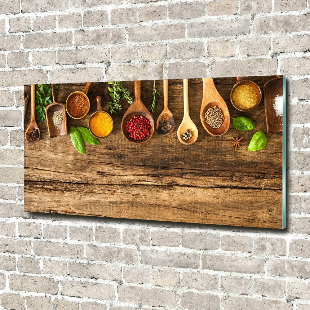 Wall art acrylic Wood spices