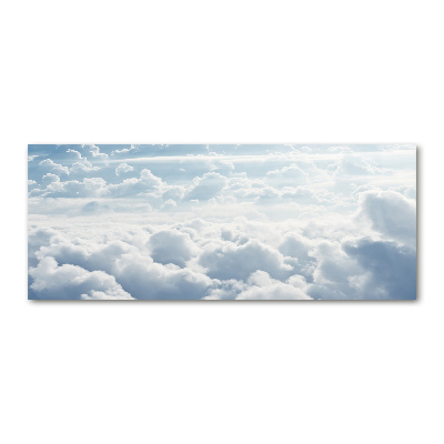 Acrylic wall picture Bird's flight clouds