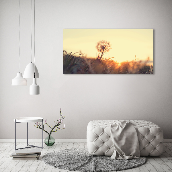 Glass acrylic wall art Dandelion