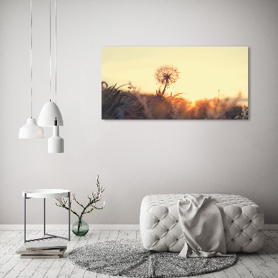 Glass acrylic wall art Dandelion