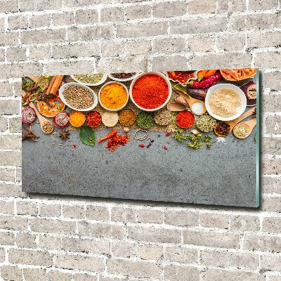 Wall art acrylic A mixture of spices