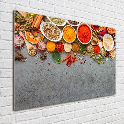 Wall art acrylic A mixture of spices