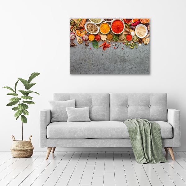 Wall art acrylic A mixture of spices