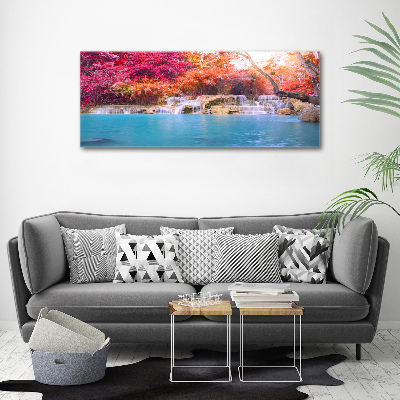 Print on acrylic Waterfall in the forest