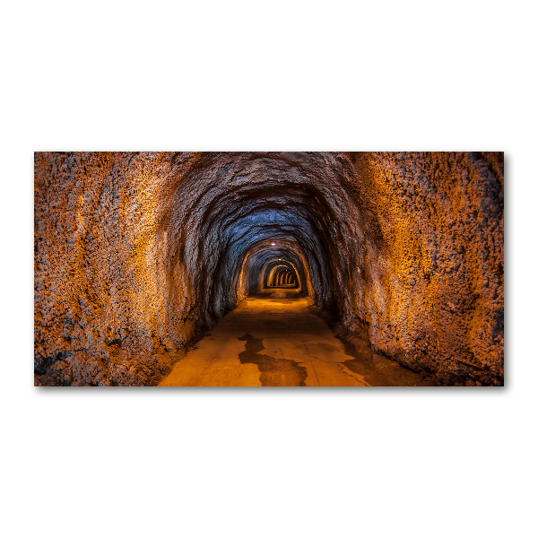 Glass acrylic wall art Underground tunnel