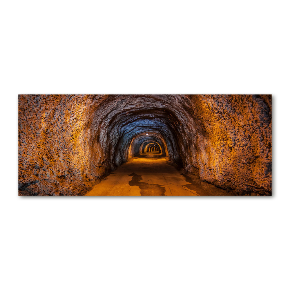 Glass acrylic wall art Underground tunnel