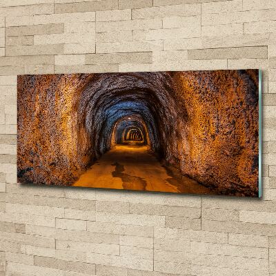 Glass acrylic wall art Underground tunnel