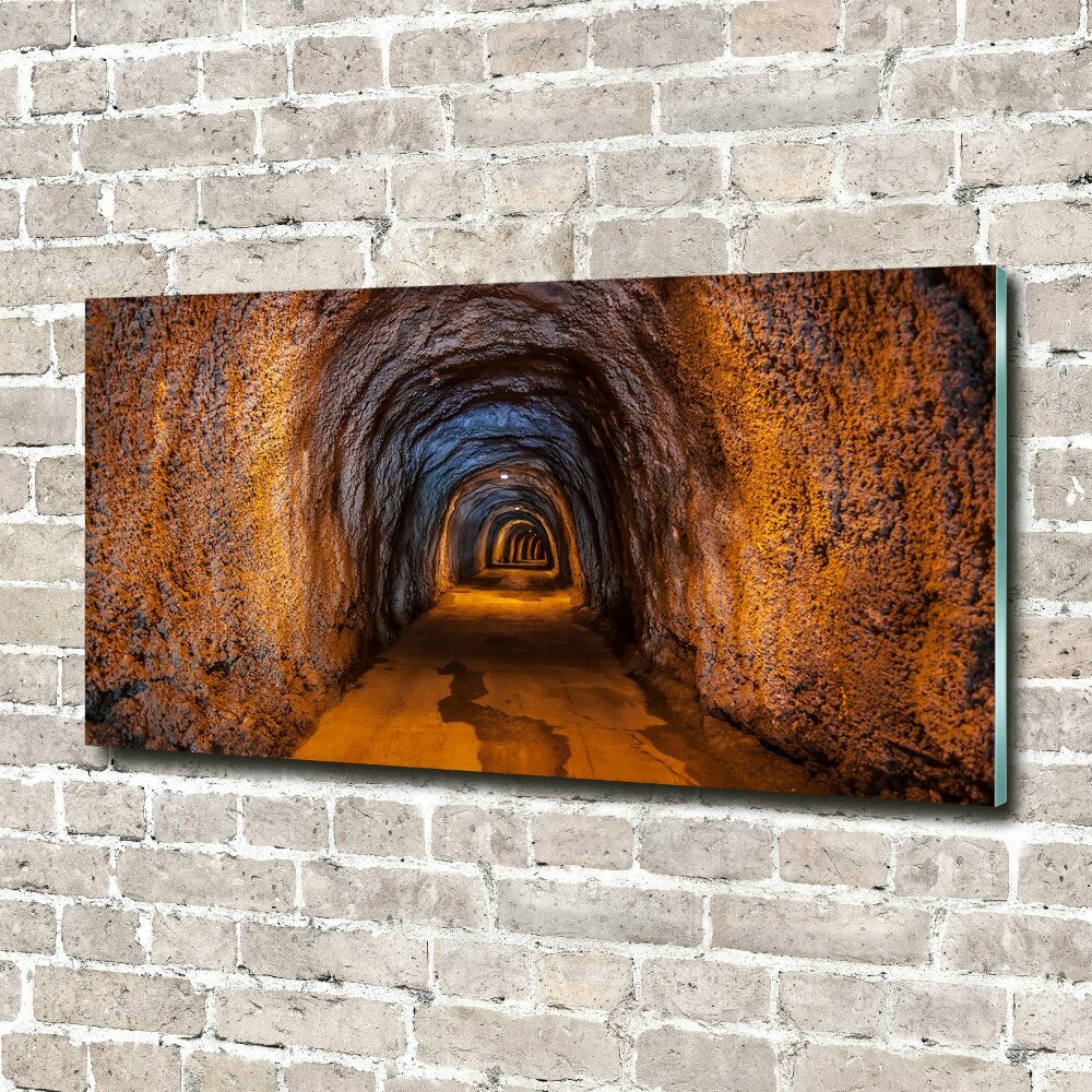 Glass acrylic wall art Underground tunnel