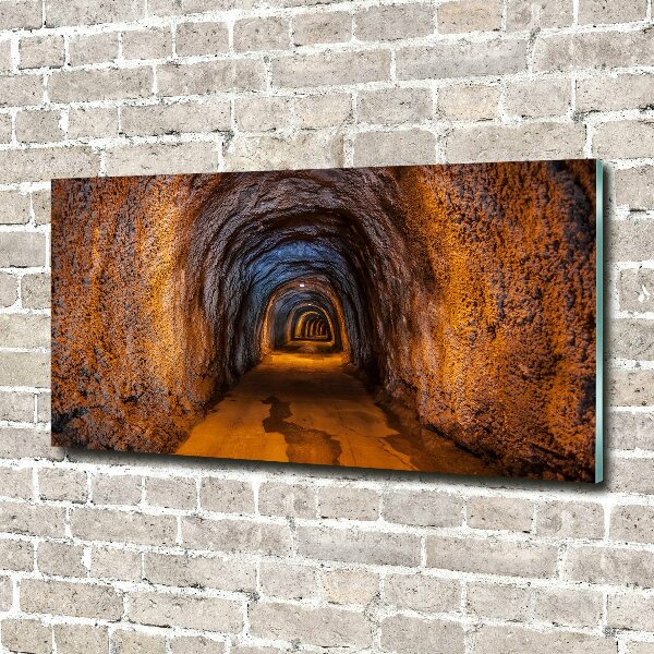 Glass acrylic wall art Underground tunnel