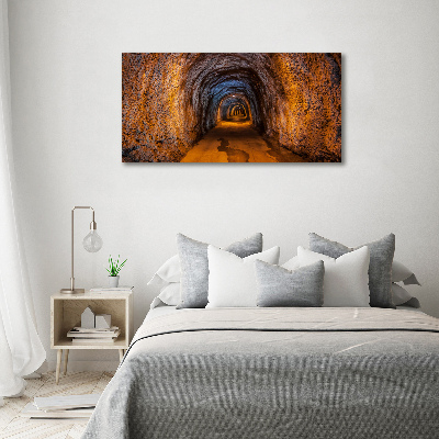 Glass acrylic wall art Underground tunnel