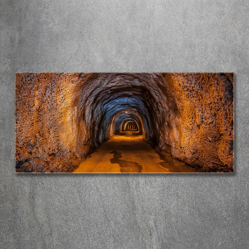 Glass acrylic wall art Underground tunnel