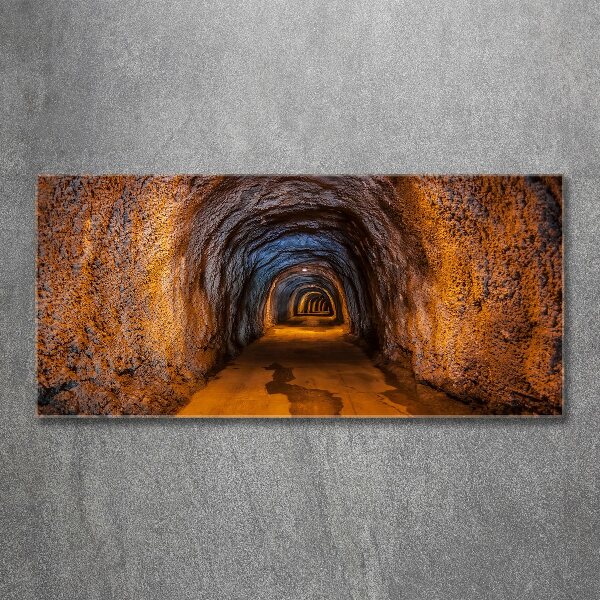 Glass acrylic wall art Underground tunnel