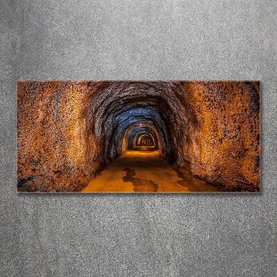 Glass acrylic wall art Underground tunnel