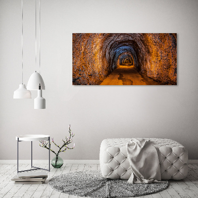 Glass acrylic wall art Underground tunnel